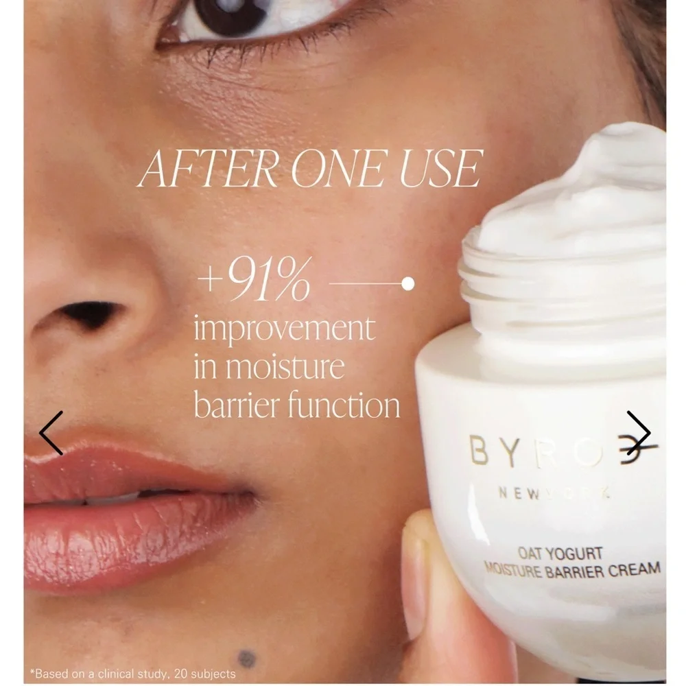 BYROJ NEW YORK Oat Yogurt Moisture Barrier Cream for Sensitive Skin 1.69oz NIB